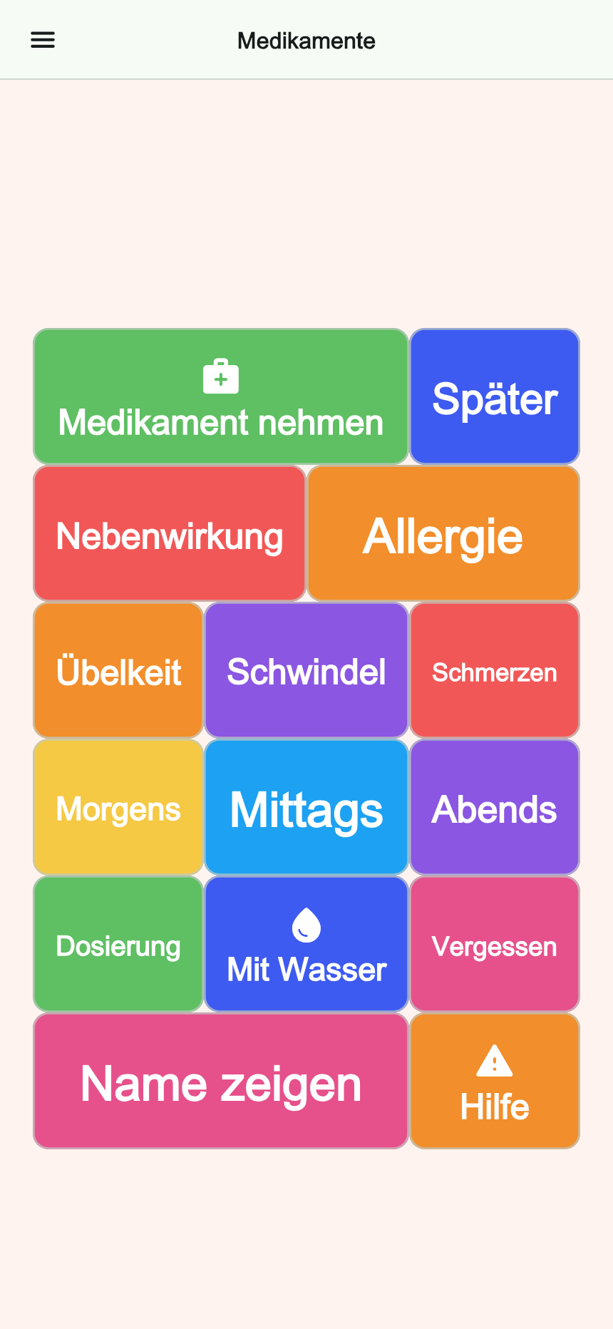 Vorschau des Boards Medikamente in Talking Buttons
