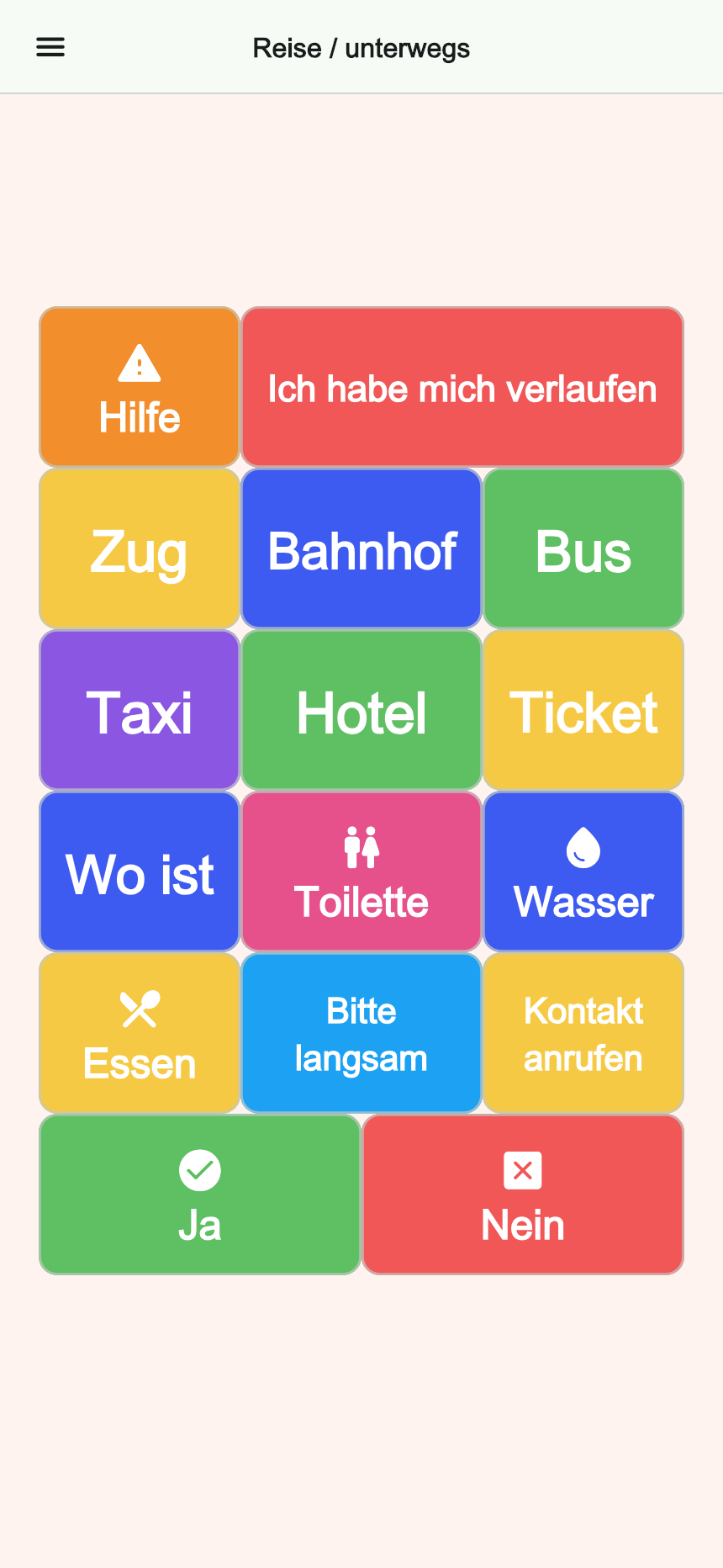Vorschau des Boards Reise / unterwegs in Talking Buttons